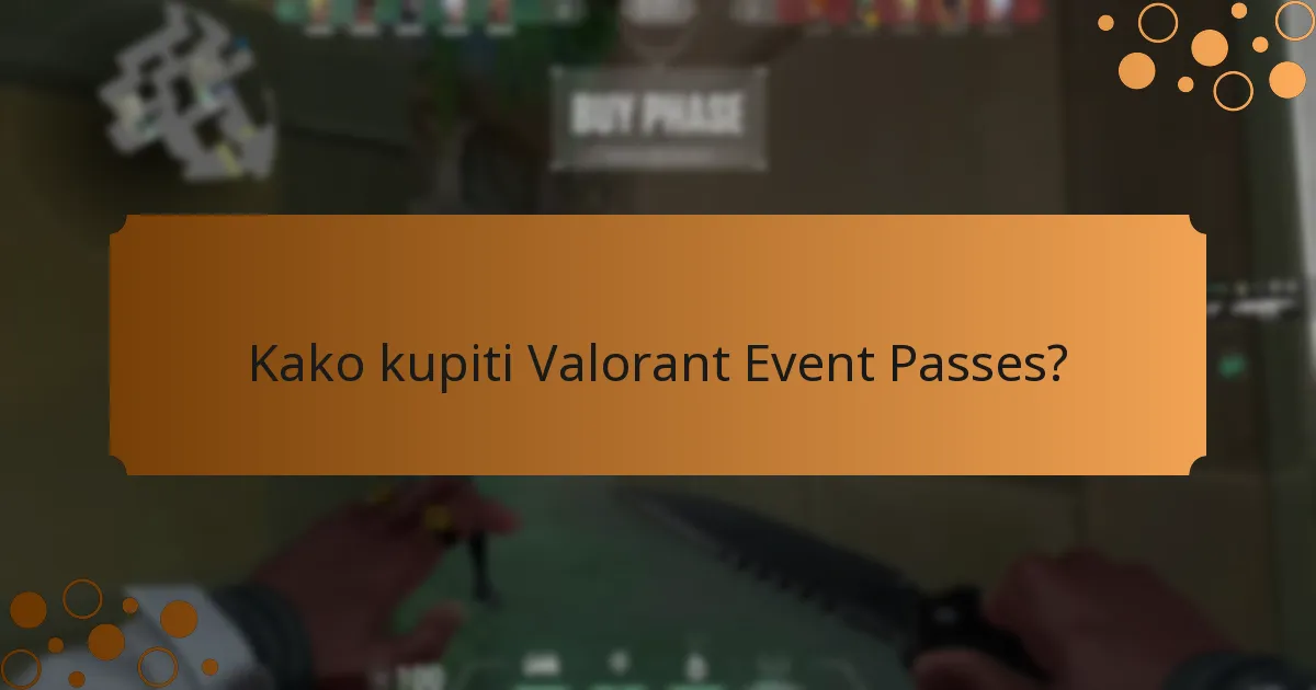 Kako kupiti Valorant Event Passes?