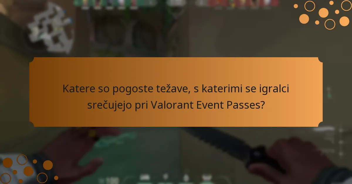 Katere so pogoste težave, s katerimi se igralci srečujejo pri Valorant Event Passes?